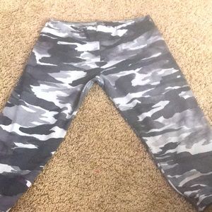 Grey camo tights